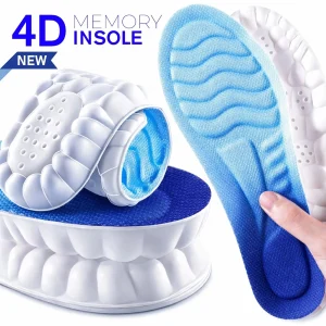 4D Memory Foam Orthotic Insoles for Heel & Plantar Fasciitis Pain Trainer Insole