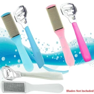 Foot Rasp Set File Scrubber Hard Dead Rough Skin Callus Remover Set Only Handle